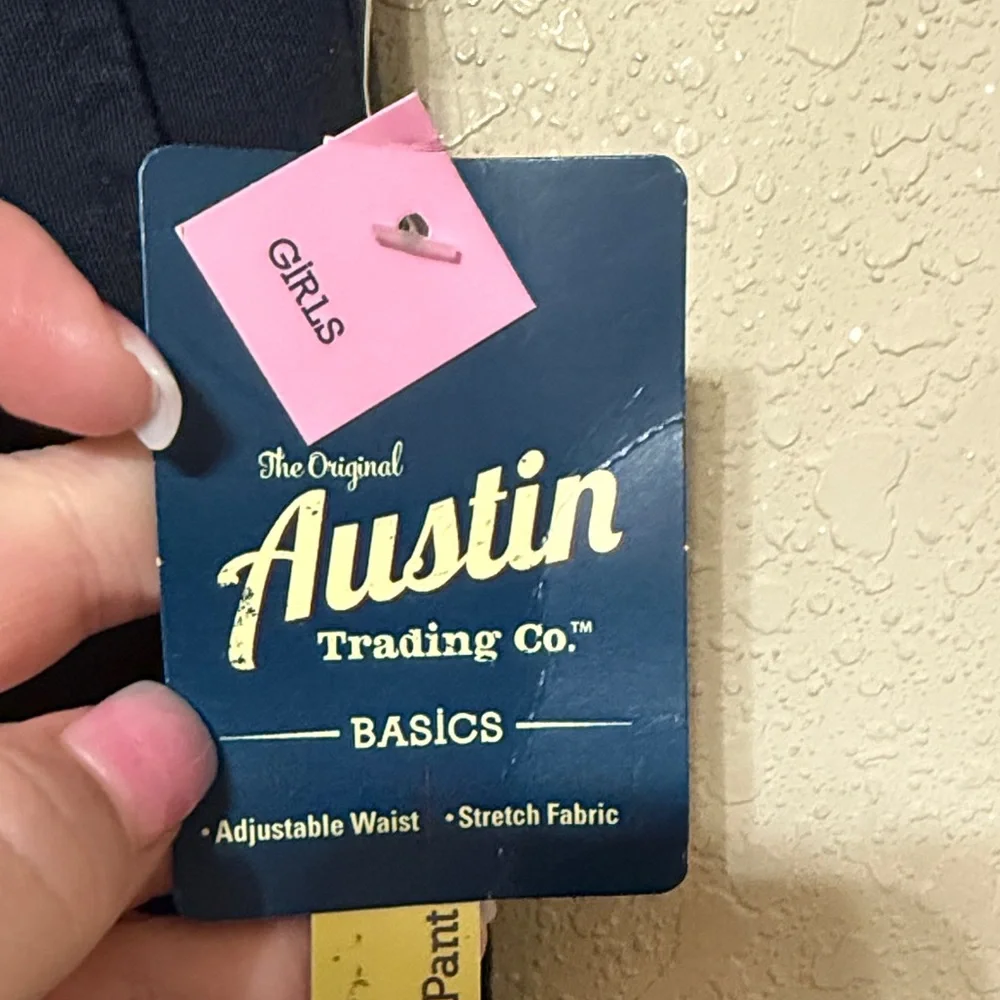 Austin Trading Co. Girls' Navy Pants - Picture 2 of 5